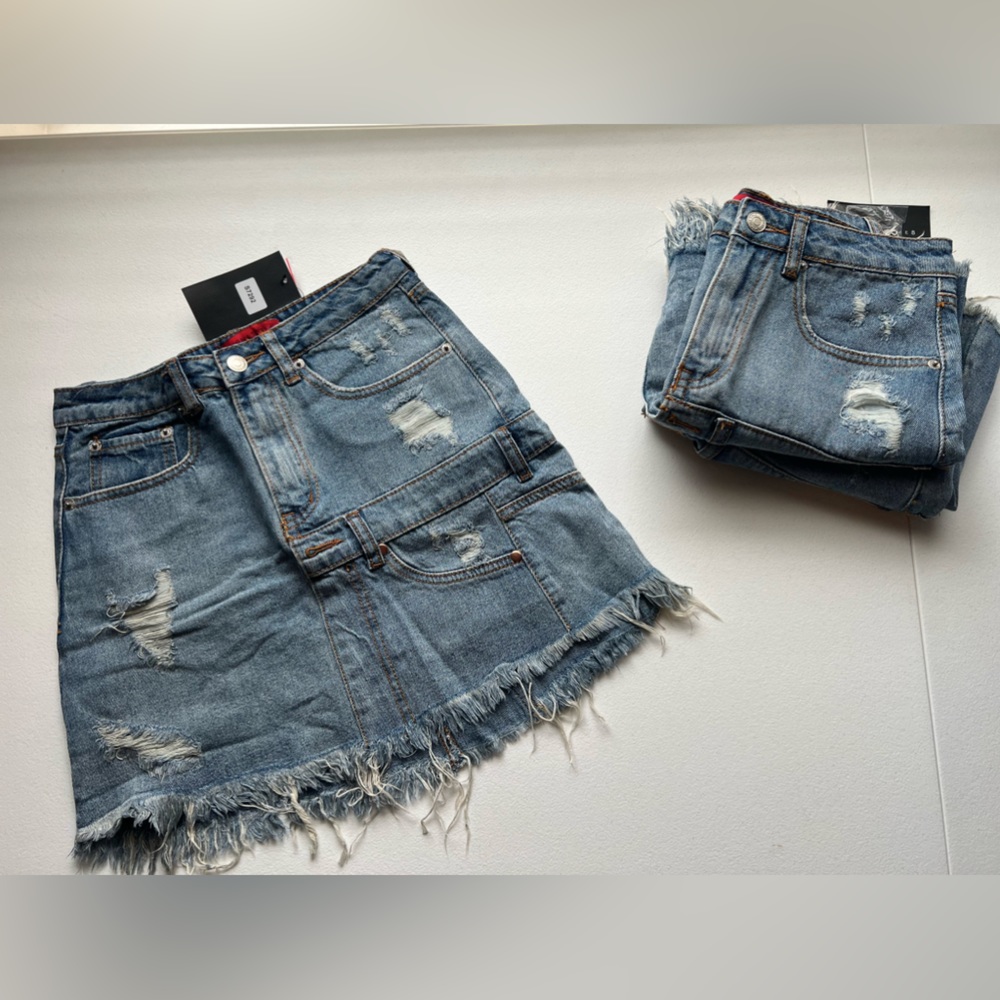 Jean Denim Skirt